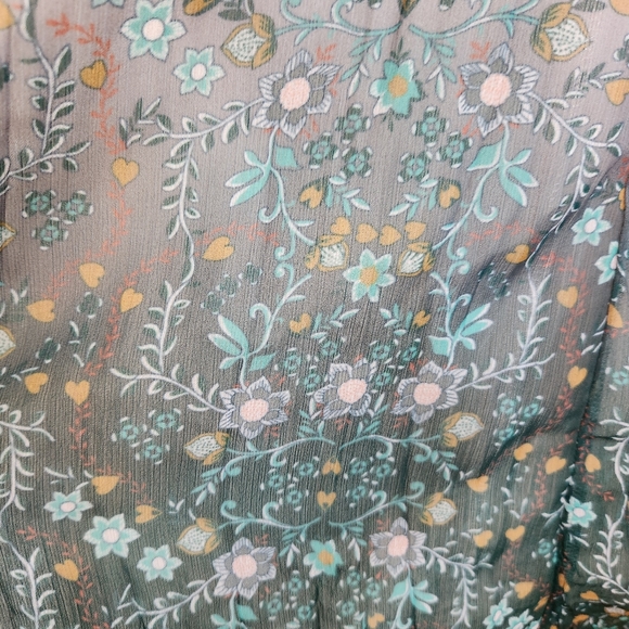 Beautiful Coldwater Creek XL Ladies Dress Ombre Floral Dressy Maxi - Picture 4 of 7